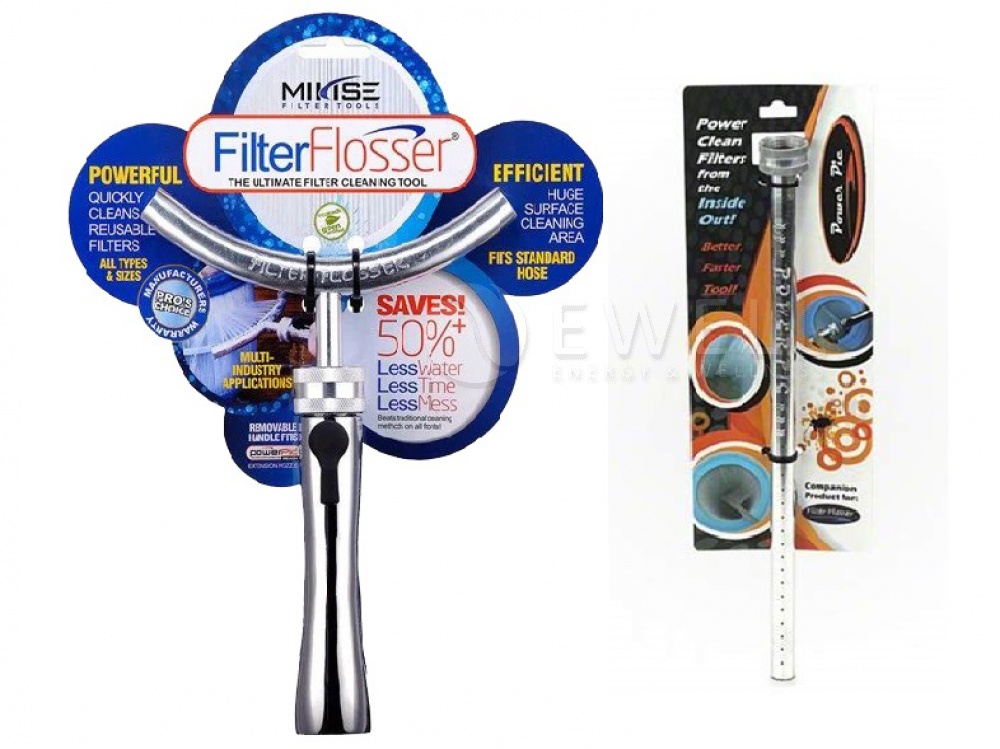 Filterreinigingsset (Filter flosser + Power Pic Reach)